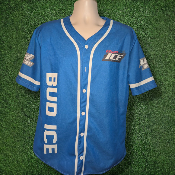 Bud Ice Baseball Jersey - Large - Picture 1 of 3